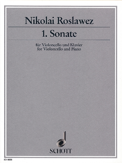 Vorderes Coverbild 1. Sonate 