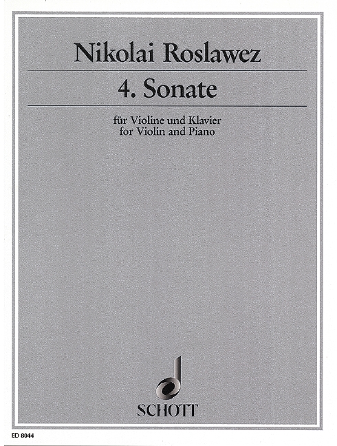 Vorderes Coverbild 4. Sonate 