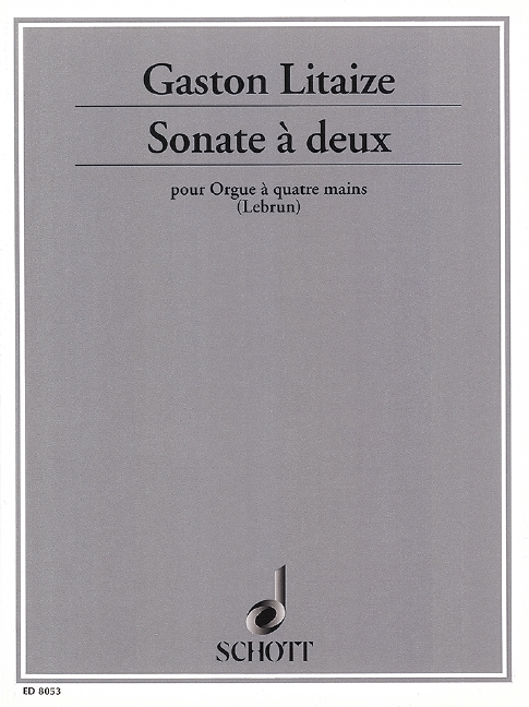 Vorderes Coverbild Sonate à deux 