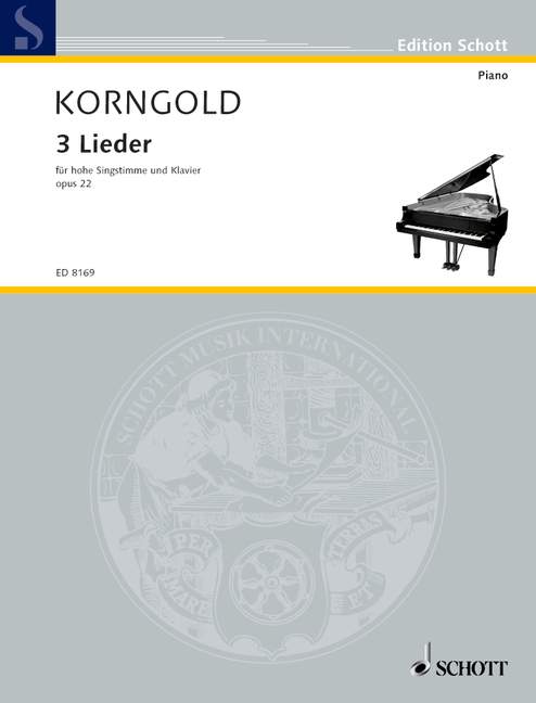 Vorderes Coverbild 3 Lieder op. 22 