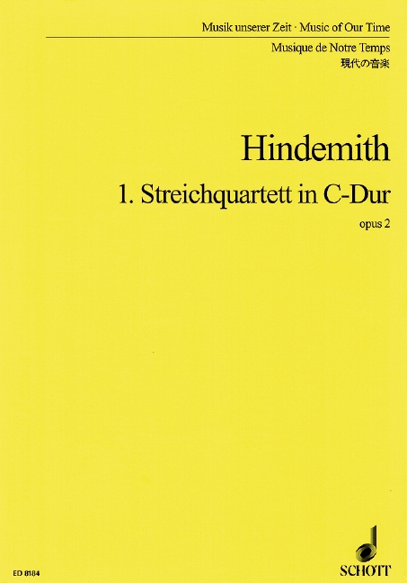 Vorderes Coverbild 1. Streichquartett C-Dur op. 2 