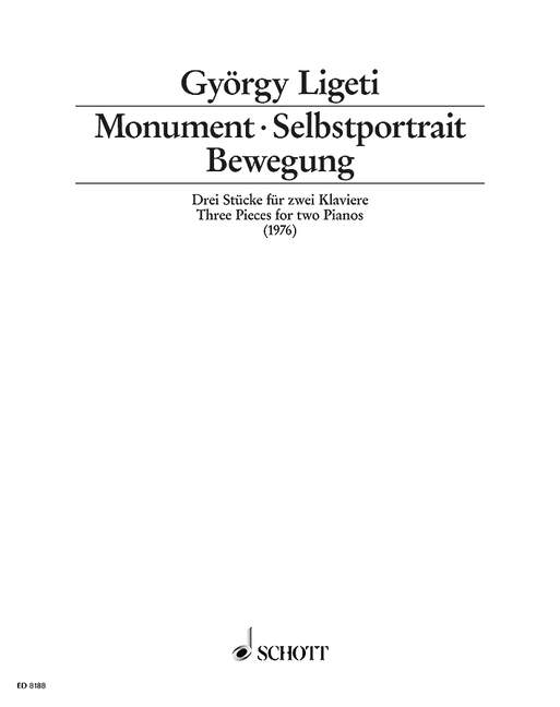 Vorderes Coverbild Monument · Selbstportrait · Bewegung 