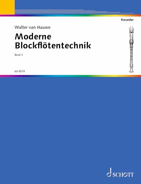 Anderes Coverbild Moderne Blockflötentechnik Band 3