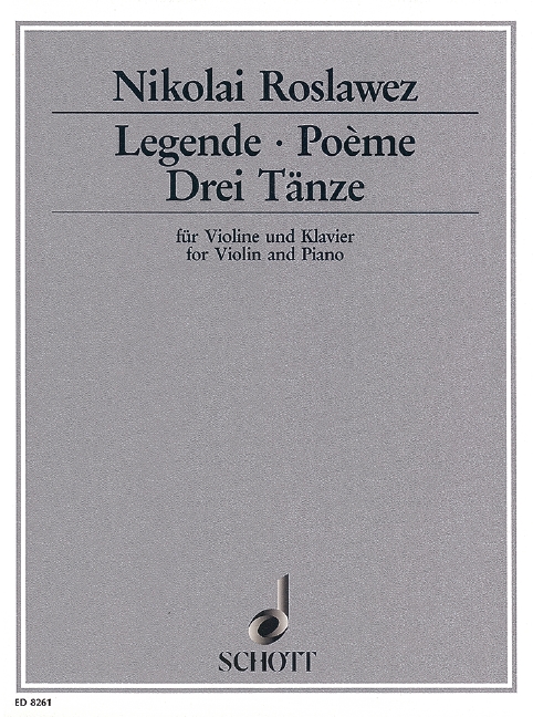 Vorderes Coverbild Legende / Poème / Drei Tänze 