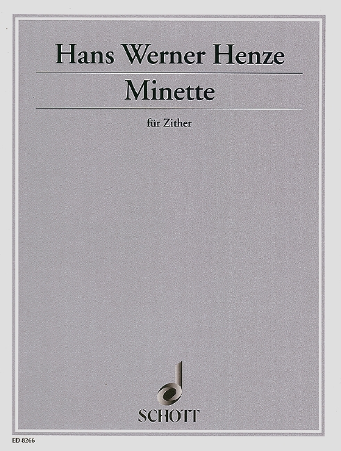 Vorderes Coverbild Minette 