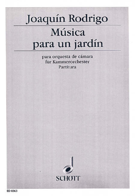 Vorderes Coverbild Música para un jardín 