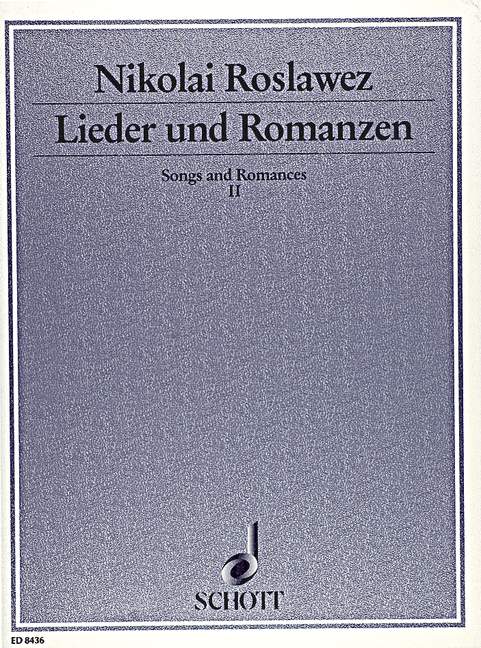 Vorderes Coverbild Lieder und Romanzen Band 2