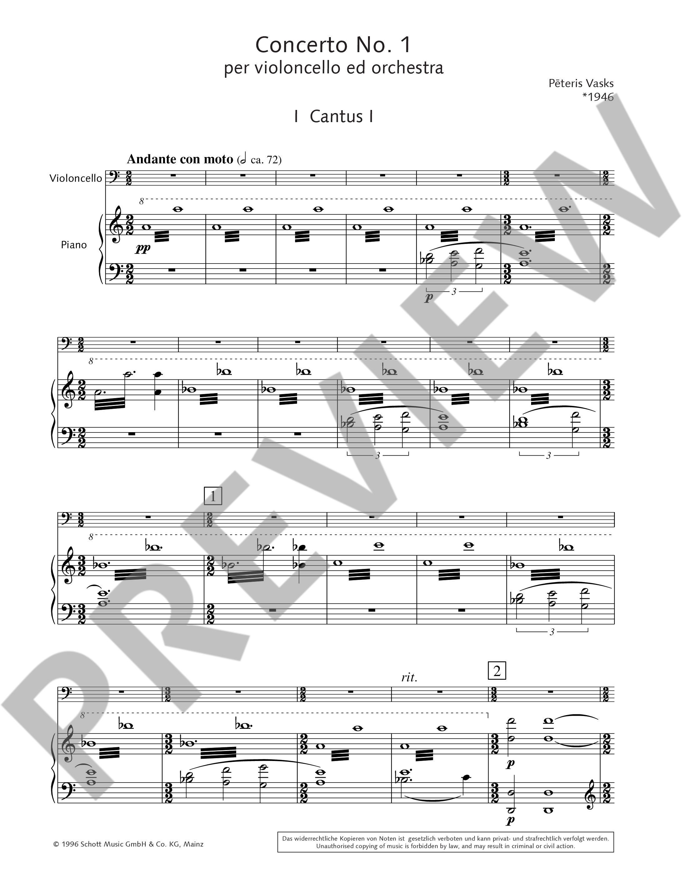 Anderes Coverbild Concerto no. 1 