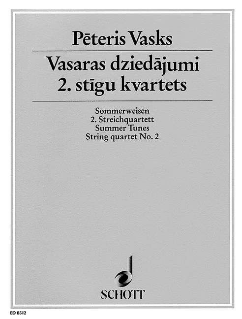 Vorderes Coverbild 2. Streichquartett 