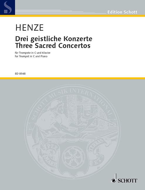 Vorderes Coverbild Drei geistliche Konzerte 