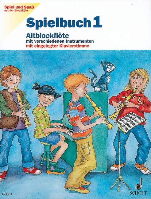 Vorderes Coverbild Spiel und Spaß mit der Blockflöte Band 1