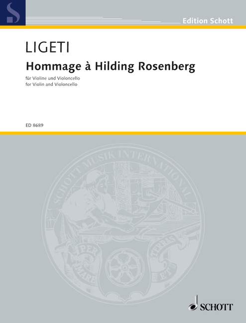 Vorderes Coverbild Hommage à Hilding Rosenberg 