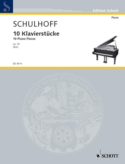 Vorderes Coverbild 10 Klavierstücke op. 30 