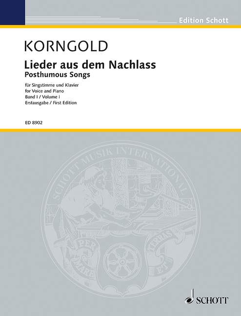 Vorderes Coverbild Lieder aus dem Nachlass 
