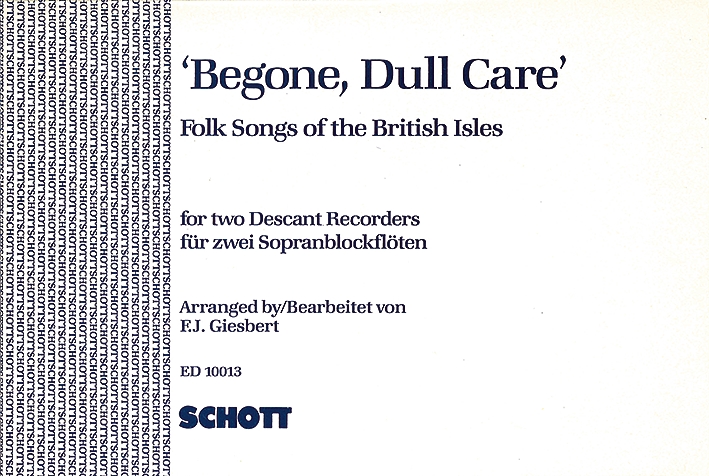 Vorderes Coverbild 'Begone, Dull Care' 
