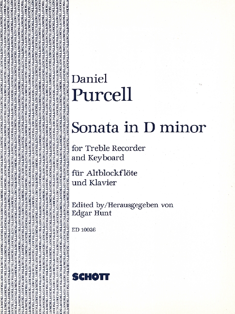 Vorderes Coverbild Sonate d-Moll 