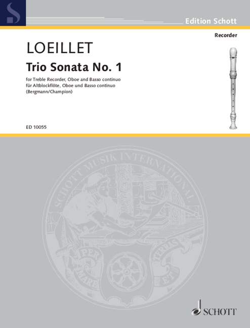 Vorderes Coverbild Trio Sonata No. 1 F-Dur op. 1/1 