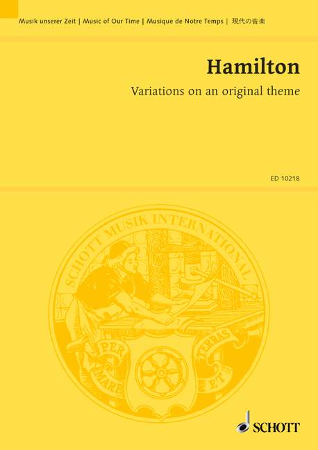 Vorderes Coverbild Variations on an original theme op. 1 