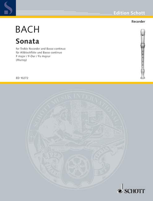Vorderes Coverbild Sonate F-Dur BWV 1035 