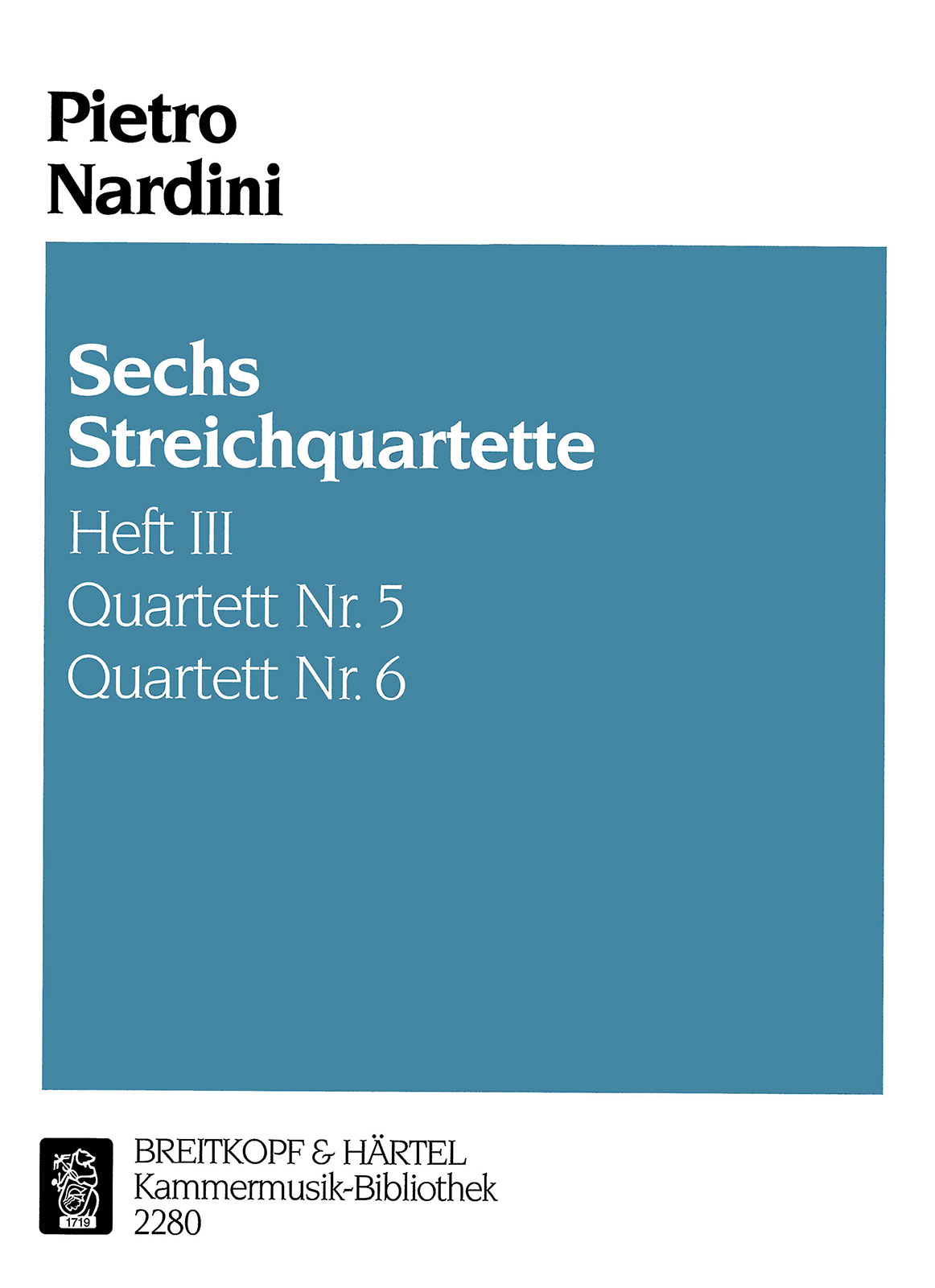 Vorderes Coverbild 6 Streichquartette Heft 3