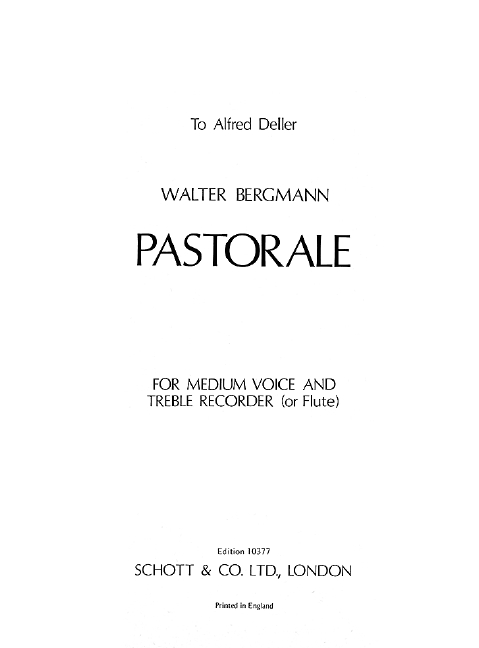 Vorderes Coverbild Pastorale 