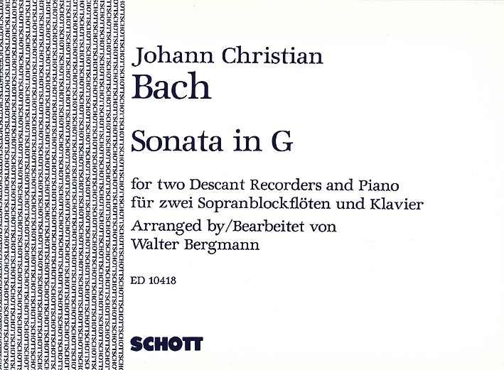 Vorderes Coverbild Sonata G-Dur nach op. 16/2 
