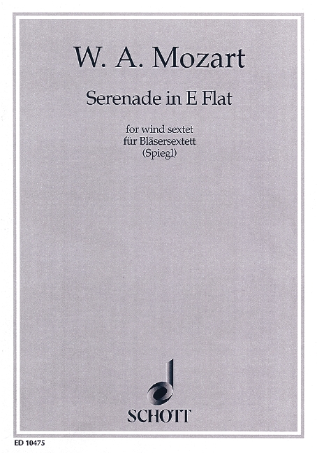 Vorderes Coverbild Serenade Es-Dur KV 375 