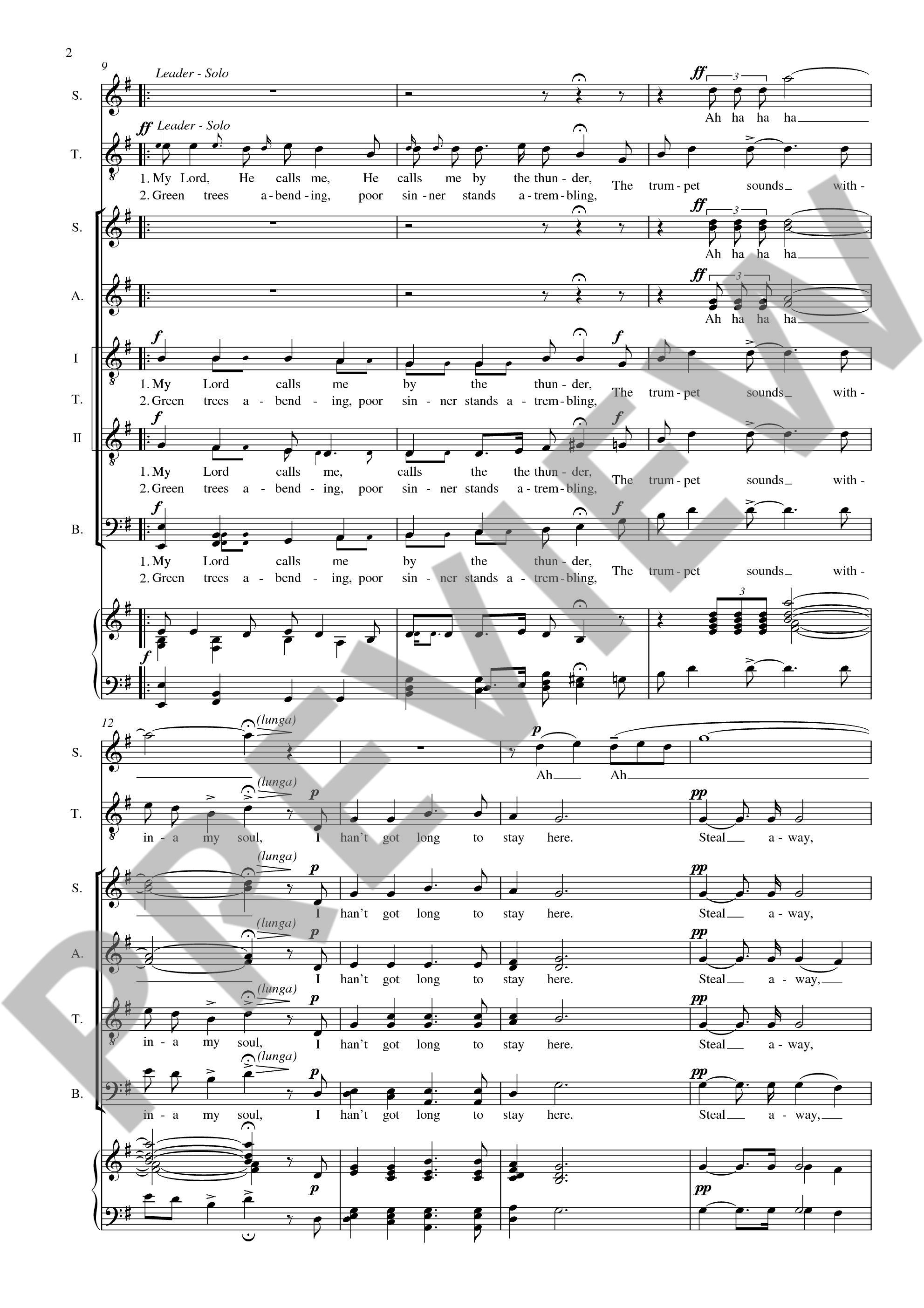 Anderes Coverbild Five Spirituals 