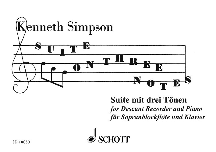 Vorderes Coverbild Suite on 3 Notes 
