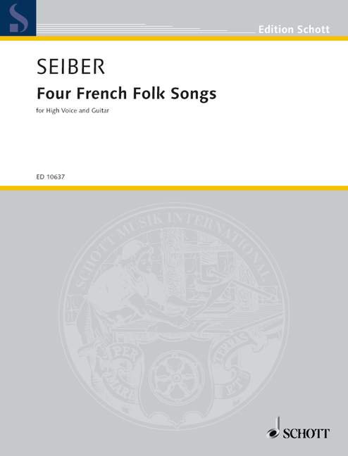 Vorderes Coverbild 4 französische Volkslieder 