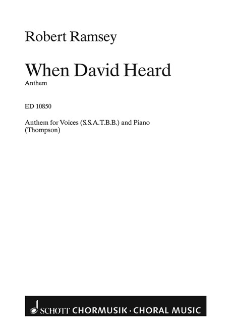 Vorderes Coverbild When David Heard That Absolon Was Slain 