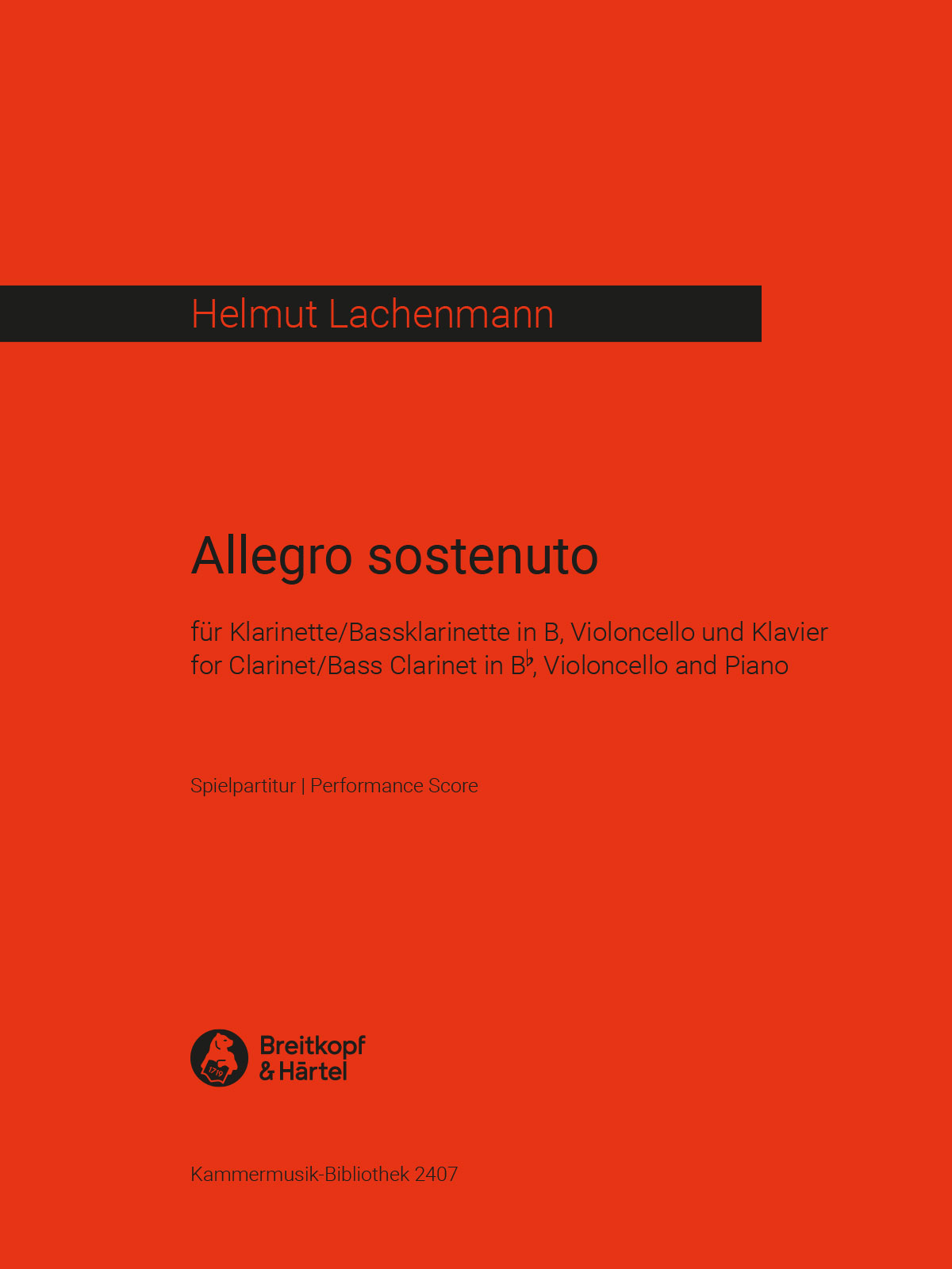 Vorderes Coverbild Allegro sostenuto (1986/88)