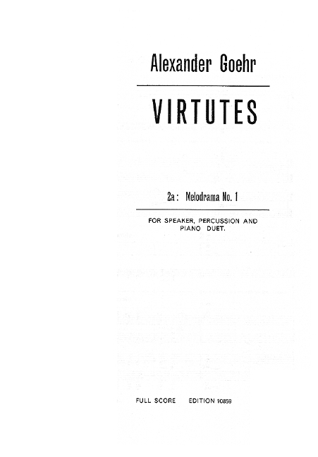 Vorderes Coverbild Virtutes 