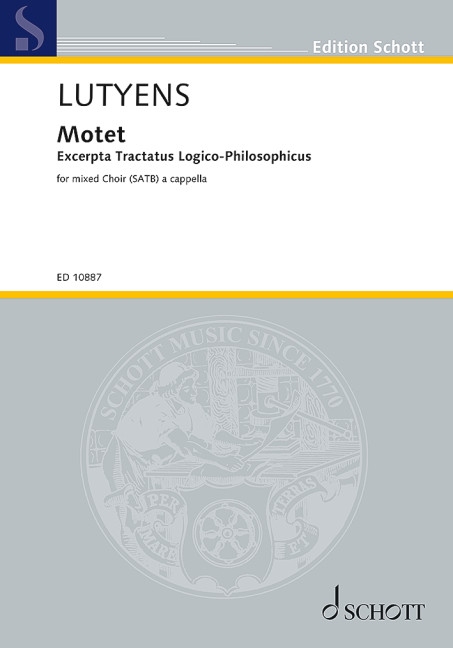Vorderes Coverbild Excerpta tractati logico Philosophici op. 27 
