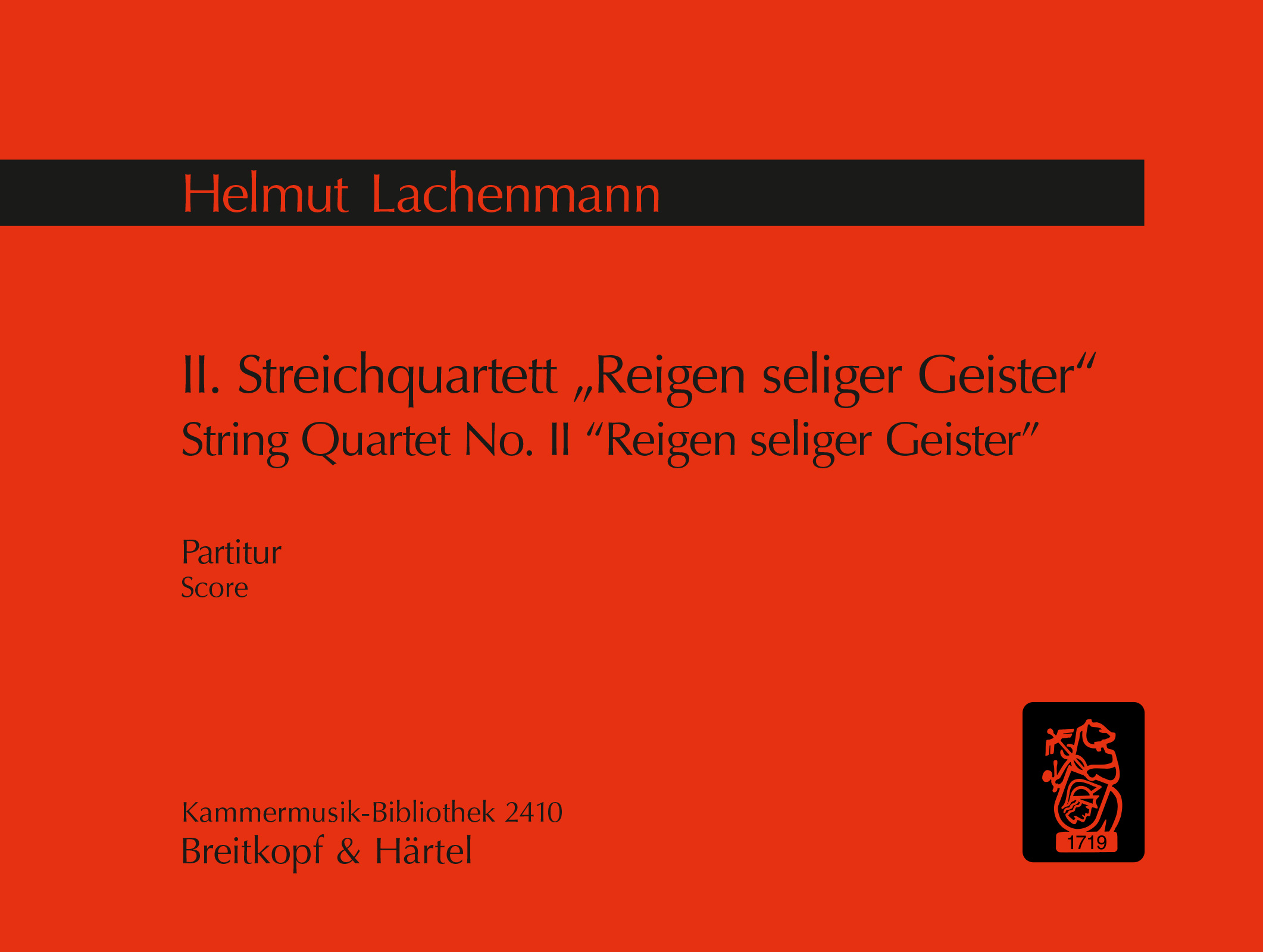 Vorderes Coverbild Streichquartett Nr. 2 „Reigen seliger Geister“
