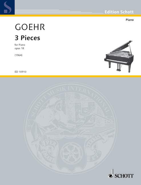 Vorderes Coverbild 3 Pieces op. 18 