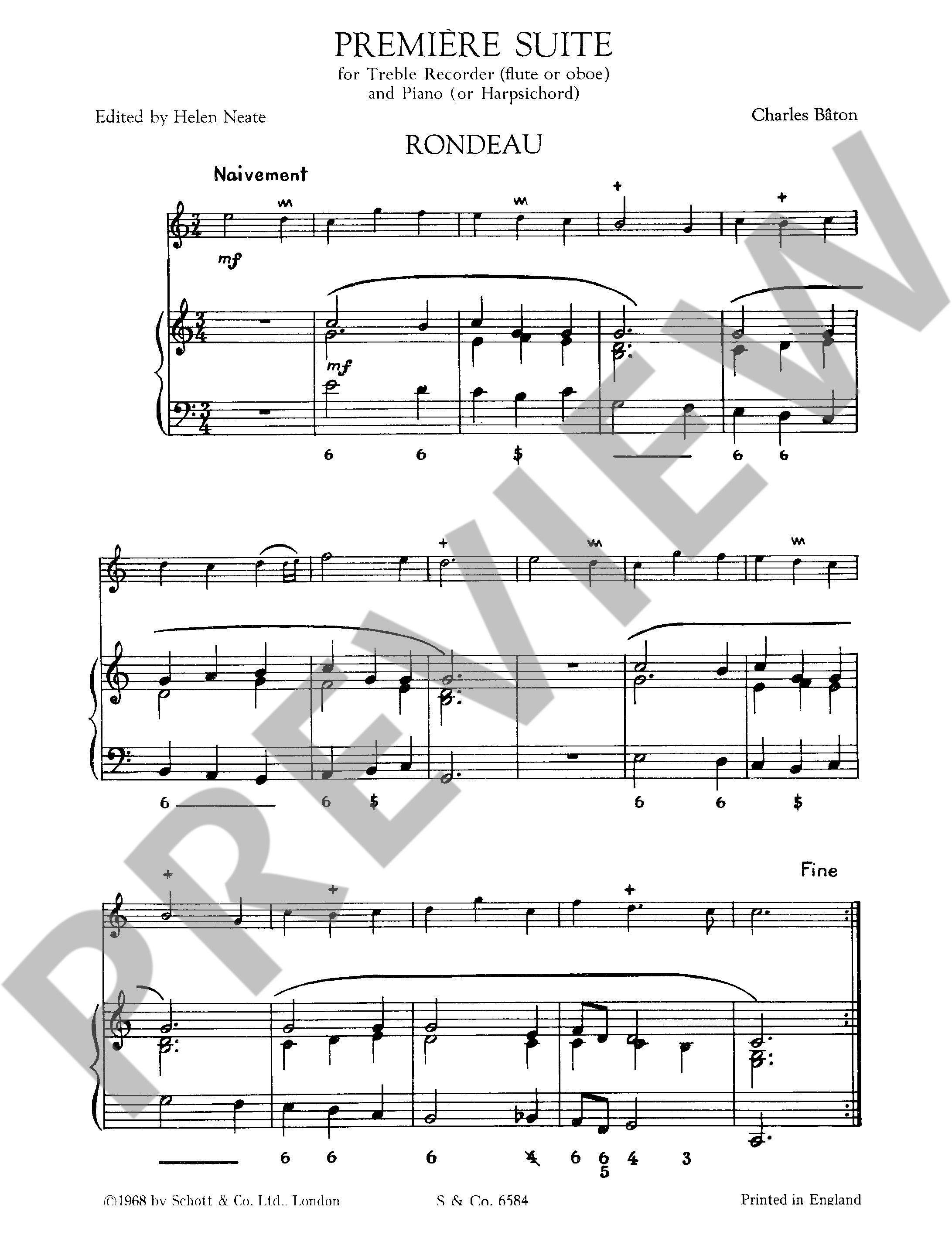 Anderes Coverbild Première Suite op. 2/1 