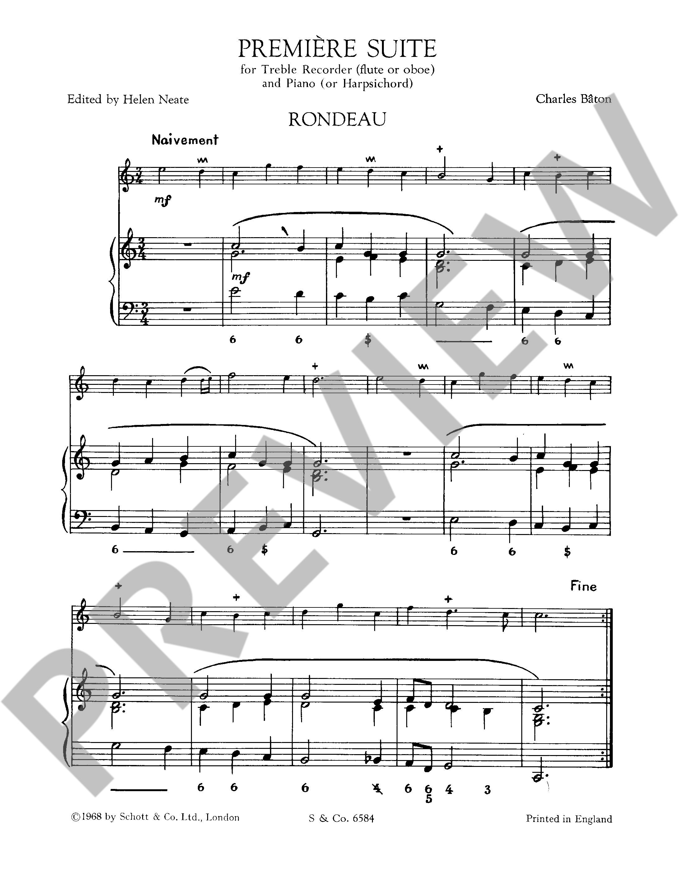 Anderes Coverbild Première Suite op. 2/1 