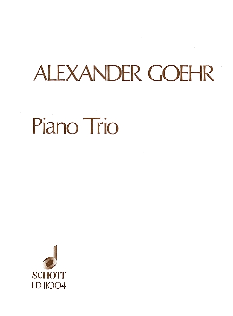Vorderes Coverbild Piano Trio No. 1 op. 20 