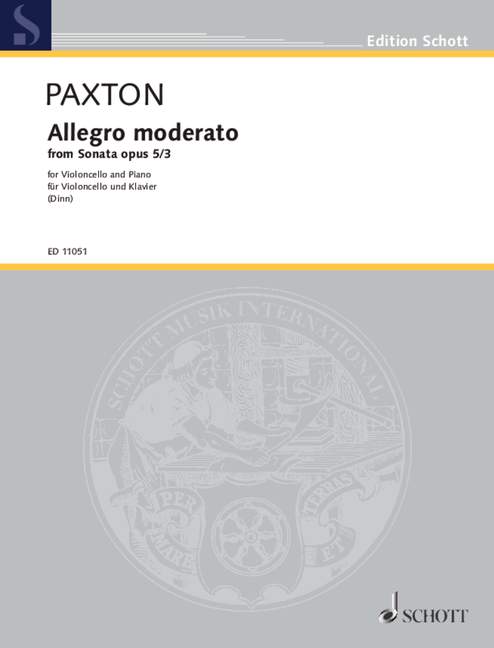 Vorderes Coverbild Allegro moderato op. 5/3 