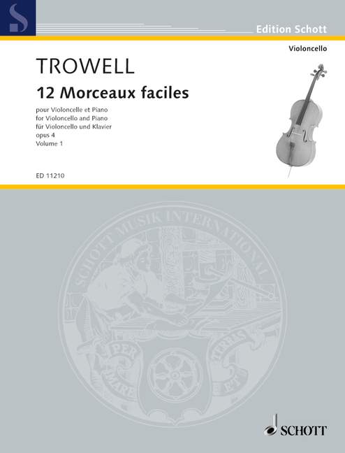 Vorderes Coverbild 12 Morceaux faciles op. 4 