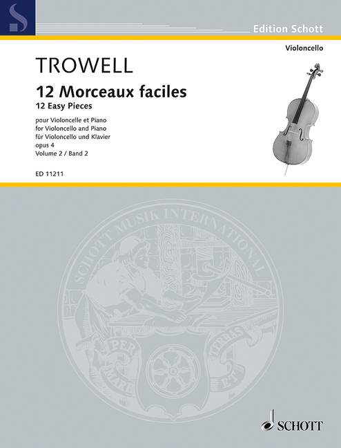 Vorderes Coverbild 12 Morceaux faciles op. 4 