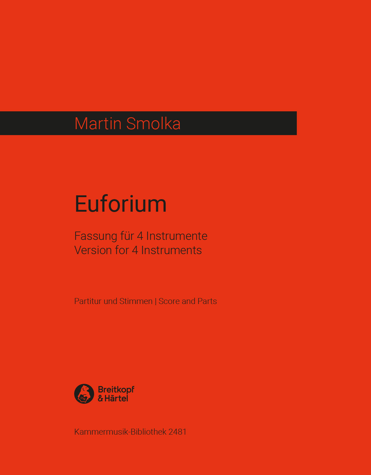 Vorderes Coverbild Euforium für Euphonium
