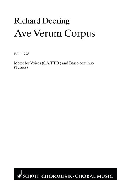 Vorderes Coverbild Ave verum corpus 