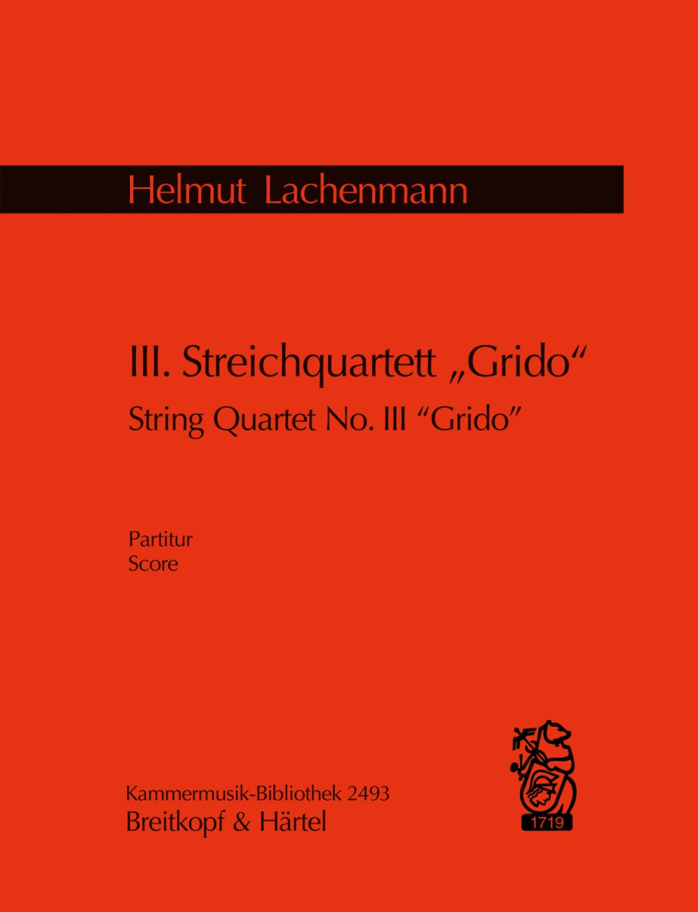 Vorderes Coverbild III. Streichquartett "Grido"