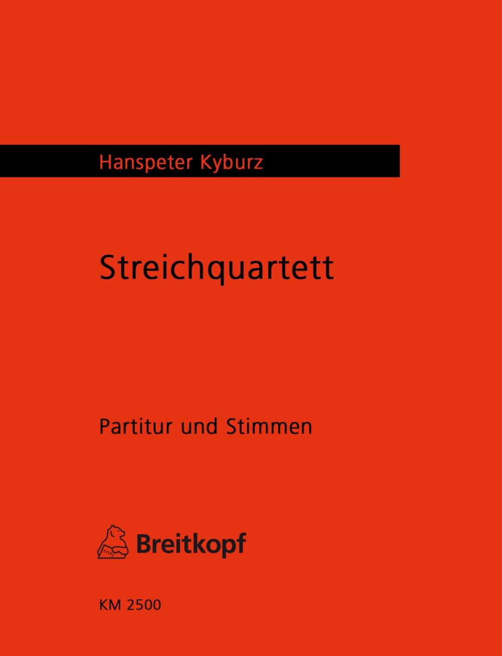 Vorderes Coverbild Streichquartett (2003/4)