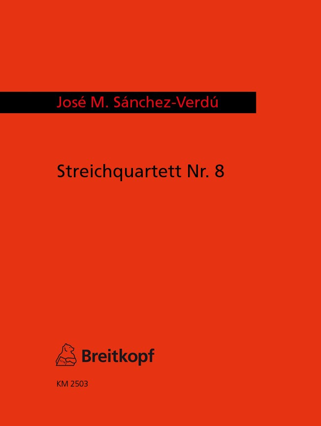 Vorderes Coverbild Streichquartett Nr. 8 (2005)