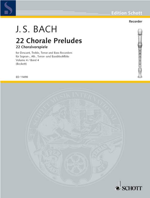 Vorderes Coverbild 22 Choralvorspiele 