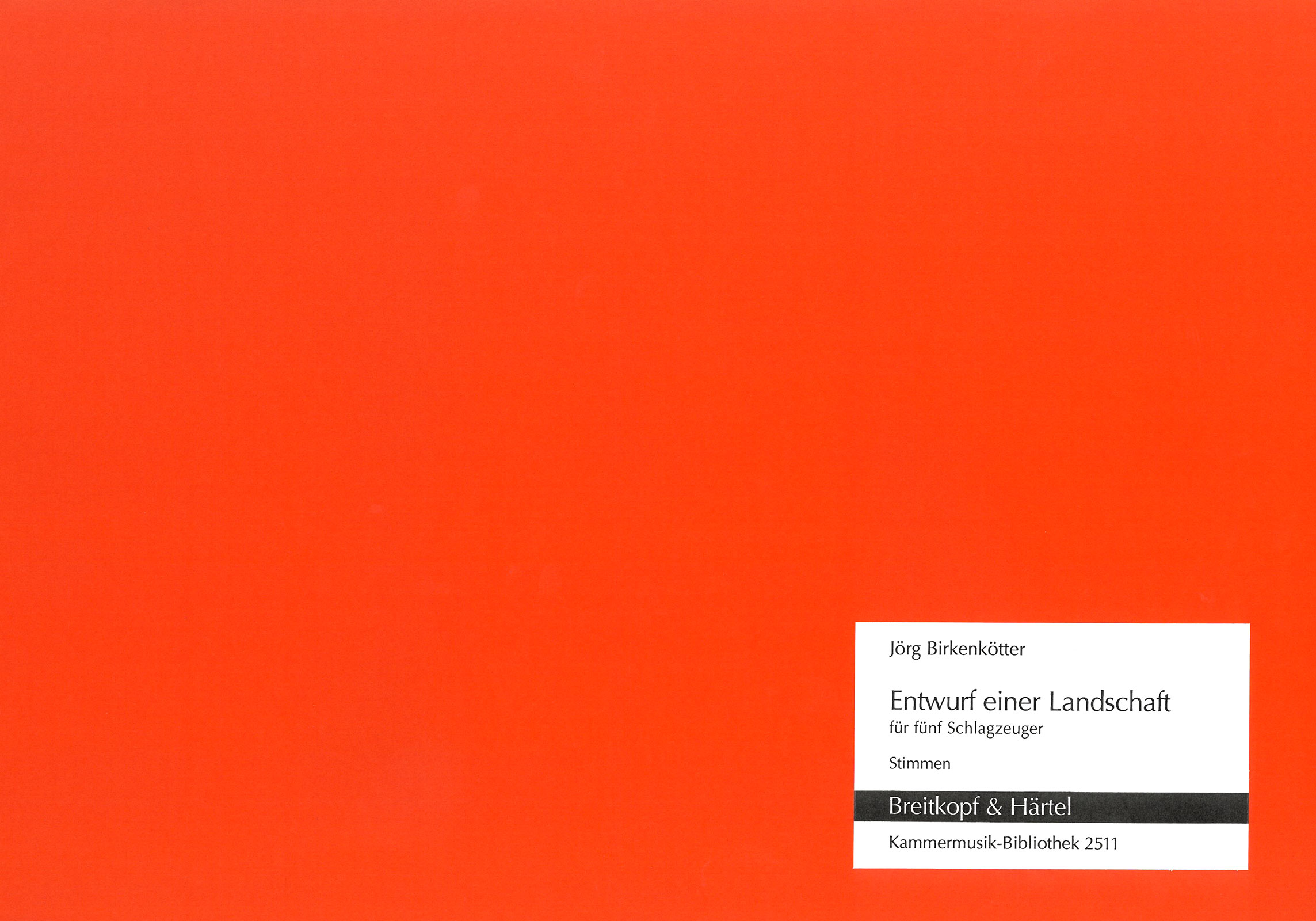 Vorderes Coverbild Entwurf einer Landschaft