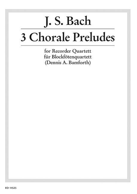 Vorderes Coverbild 3 Chorale Preludes 